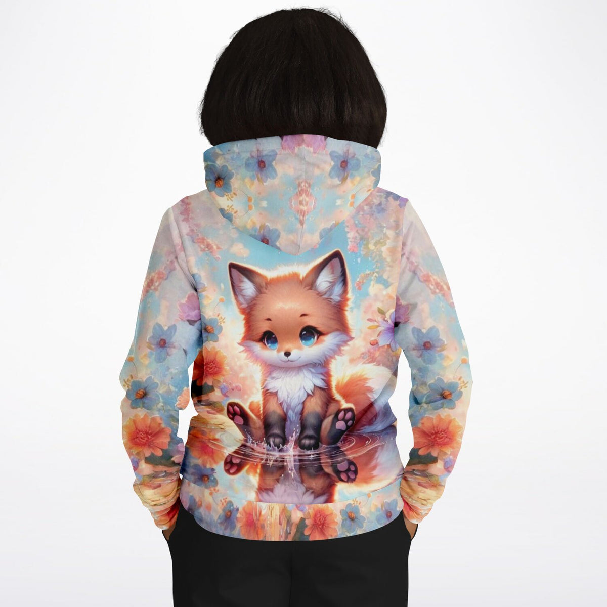 Dreamer Hoodie mit niedlichem Fuchs-Motiv im Stil von Diamond Painting und Malen nach Zahlen Kunstwerken
