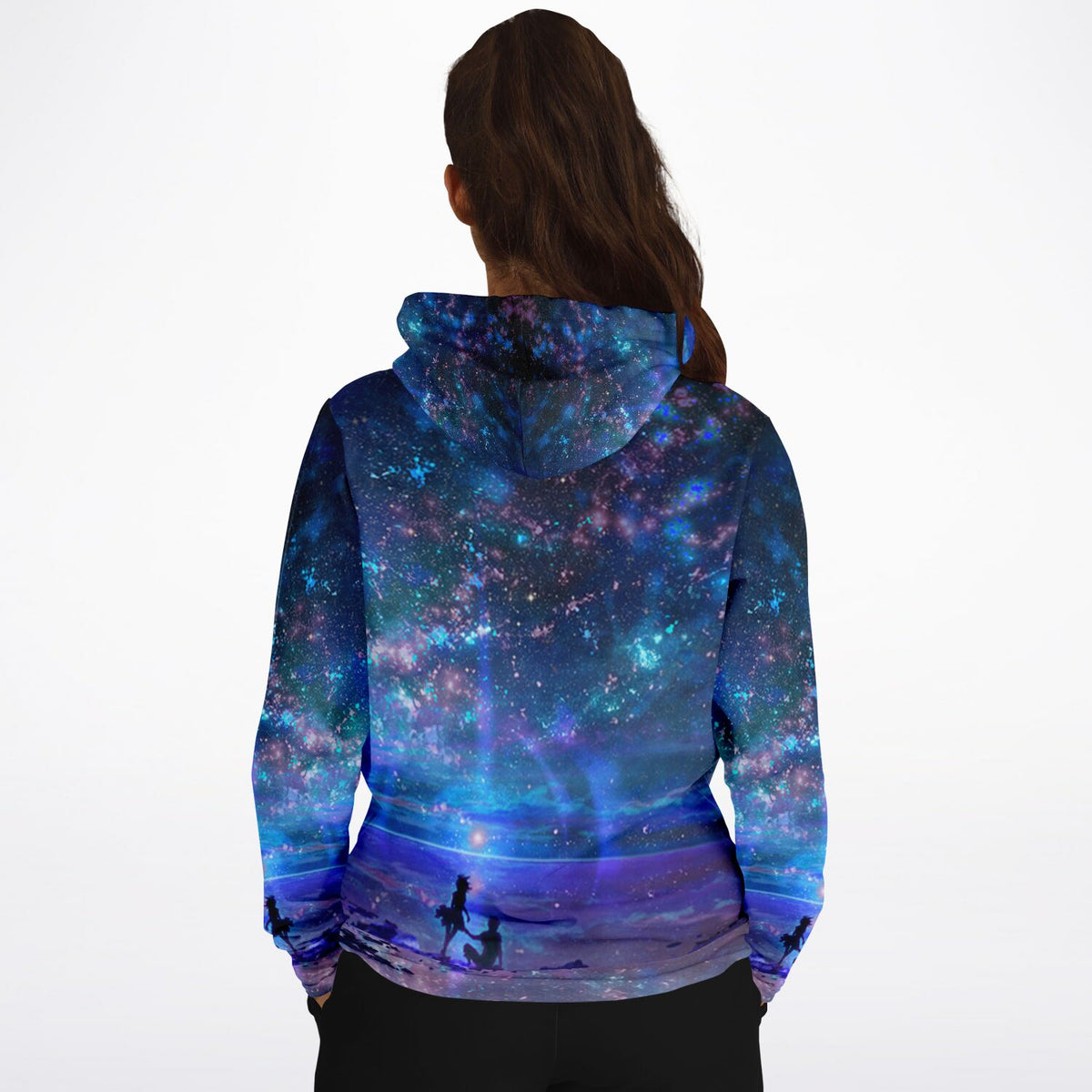 Hoodie mit Motiv Ozean trifft auf Universum im Stil von Diamond Painting Kunst für Fashion-Liebhaber