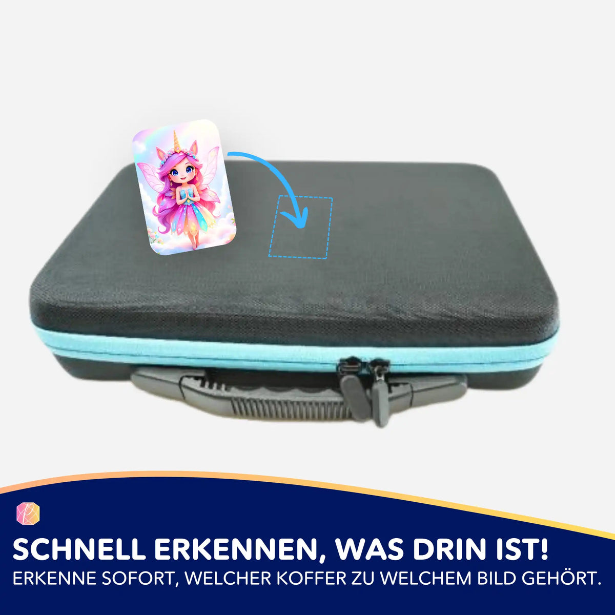 Fairydust Fee Aufkleber zur Organisation von Diamond Painting Koffern und Zubehör für dein Hobby