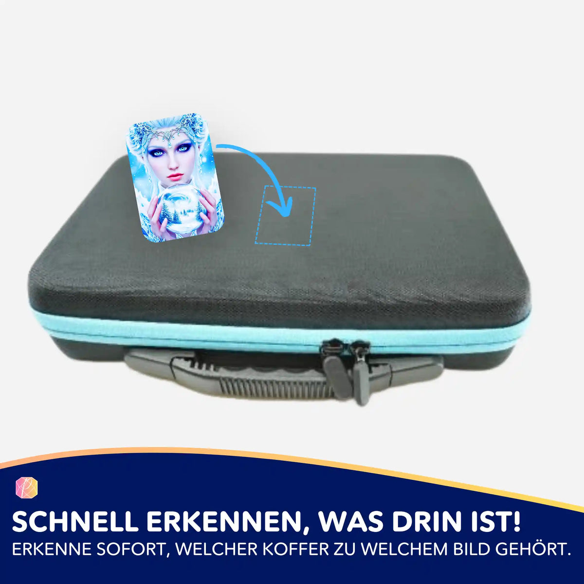 Picmondoo Diamond Painting Aufkleber 5er-Set Eiskönigin zur Organisation von Zubehör und Koffer