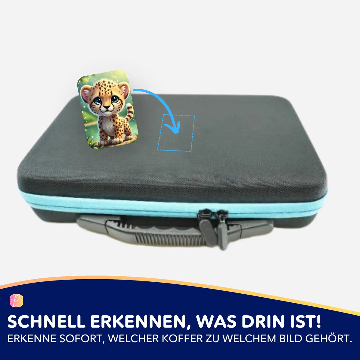 Kibo Sticker-Set für Diamond Painting Koffer zur Organisation von Motiven und Bastelzubehör von Picmondoo