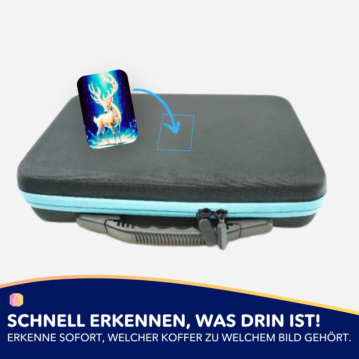 Picmondoo Diamond Painting Aufkleber Herr der Wälder zur Organisation deines Zubehör-Koffers