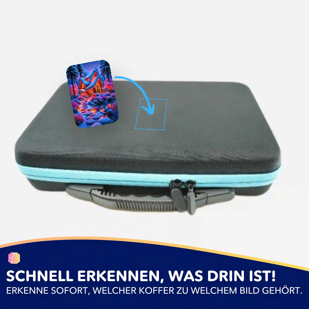Weihnachten im Lichterwald Aufkleber für Diamond Painting Zubehör Koffer zur Kennzeichnung deiner Motive