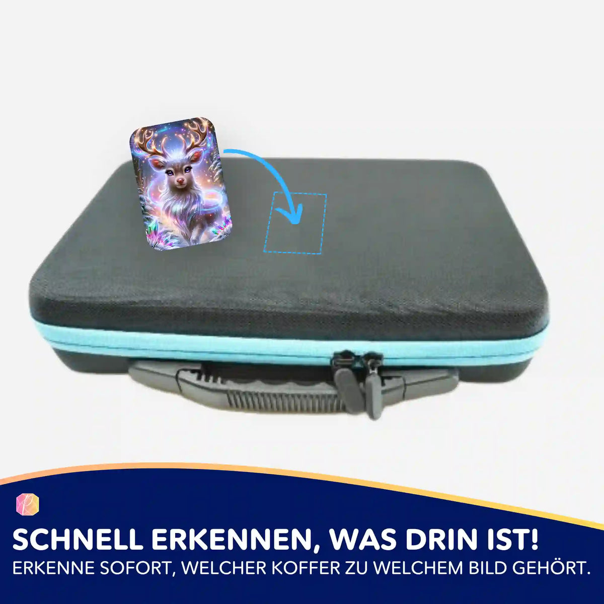 Magie des Winterwaldes Aufkleber zur Organisation von Diamond Painting Zubehör und Koffern