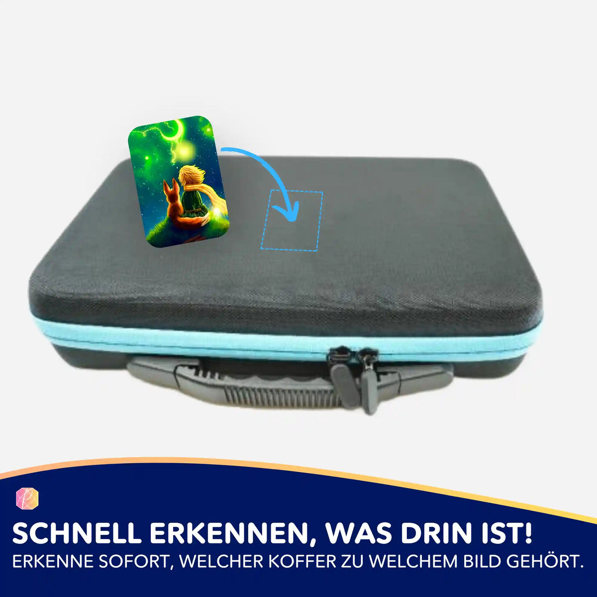 Picmondoo 5er-Set Aufkleber zur Organisation von Diamond Painting Koffern und Zubehör für dein Lieblingsmotiv.