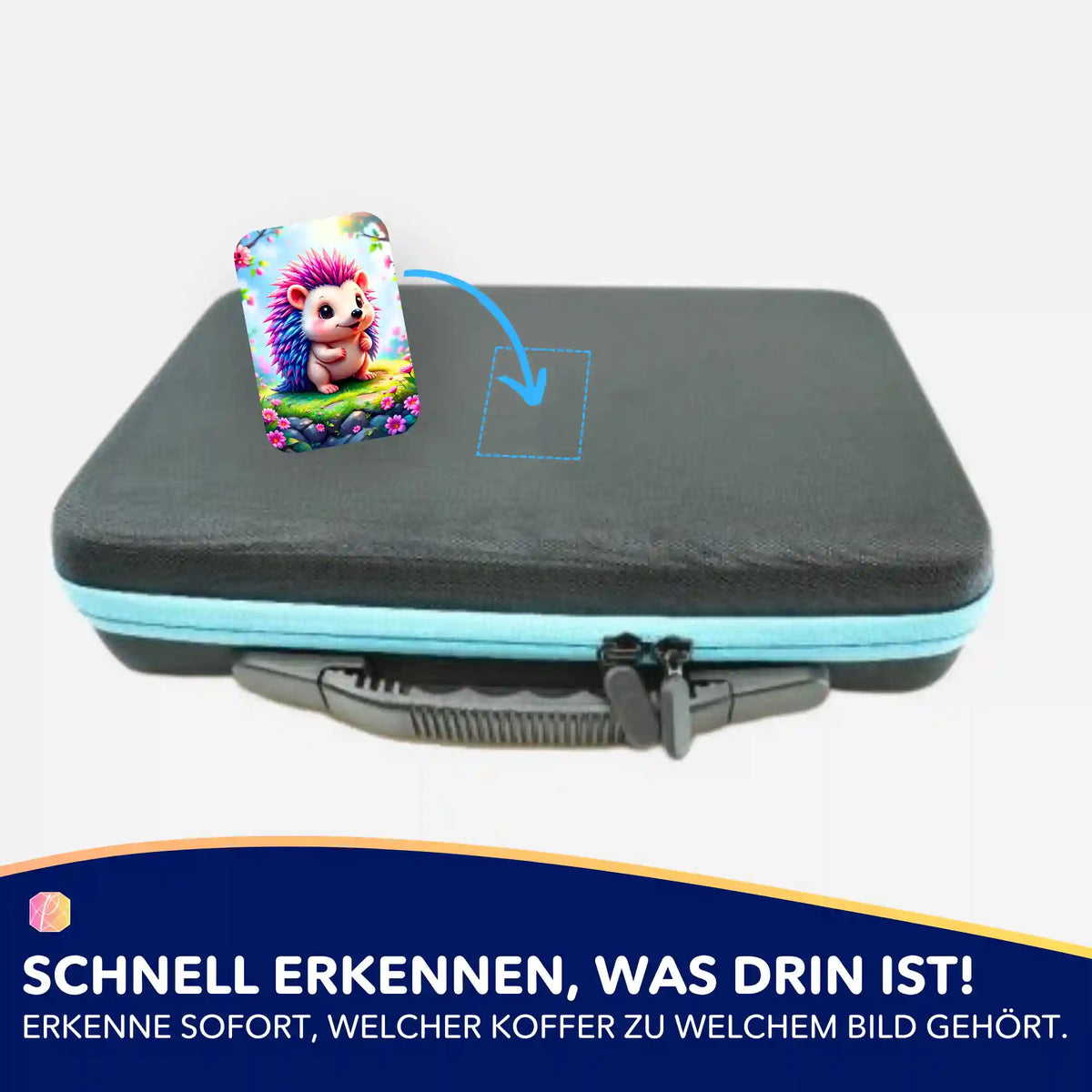 Igel Ilay Sticker für Diamond Painting Koffer zur Organisation von Diamanten Painting Zubehör