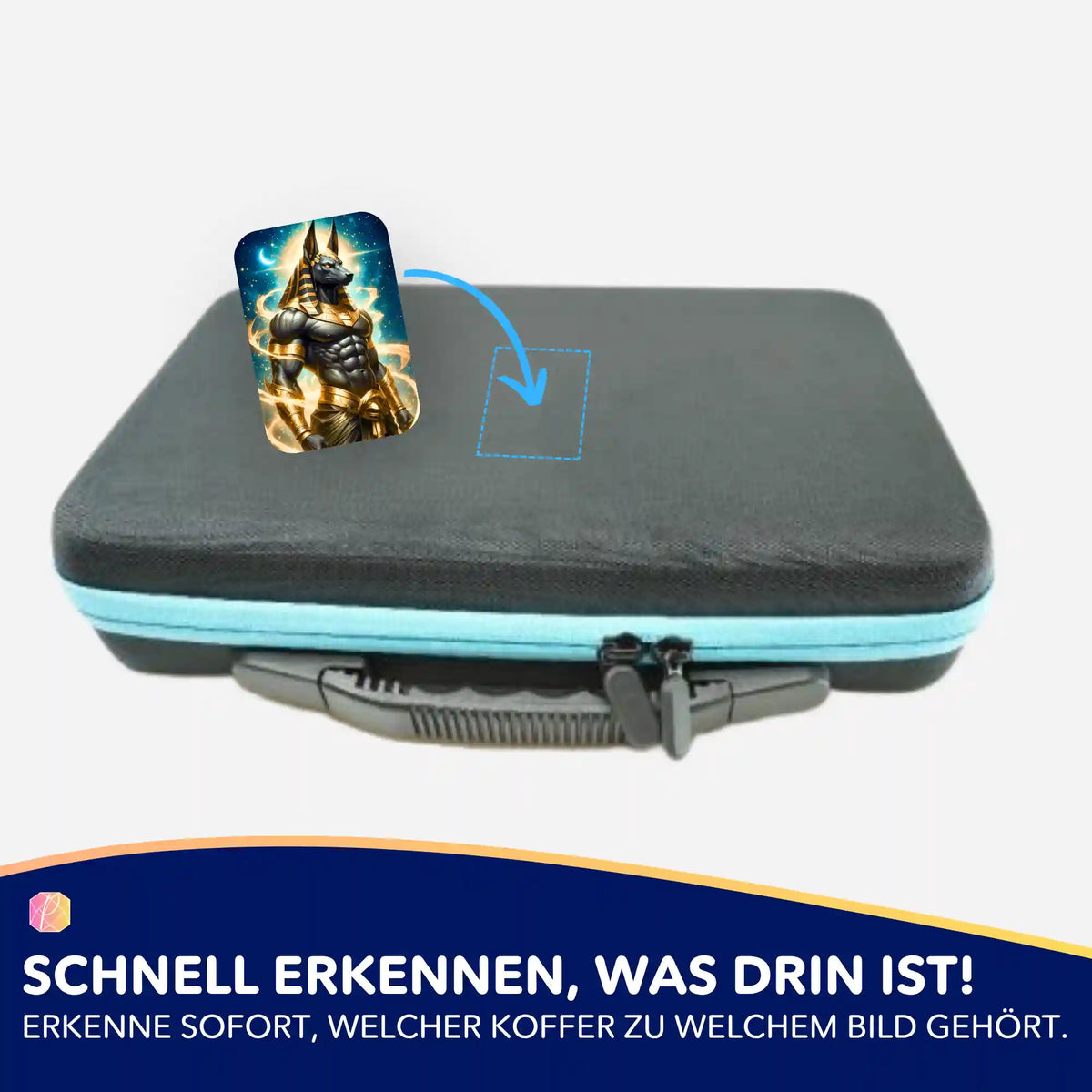 Anubis Sticker zur Organisation von Diamond Painting Koffer für übersichtliche Aufbewahrung deiner DIY-Kunstwerke