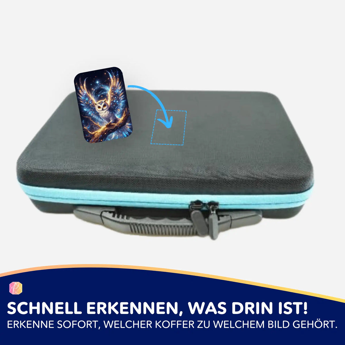 Picmondoo 5er-Set Aufkleber zur Organisation von Diamond Painting Koffern nach dem Basteln