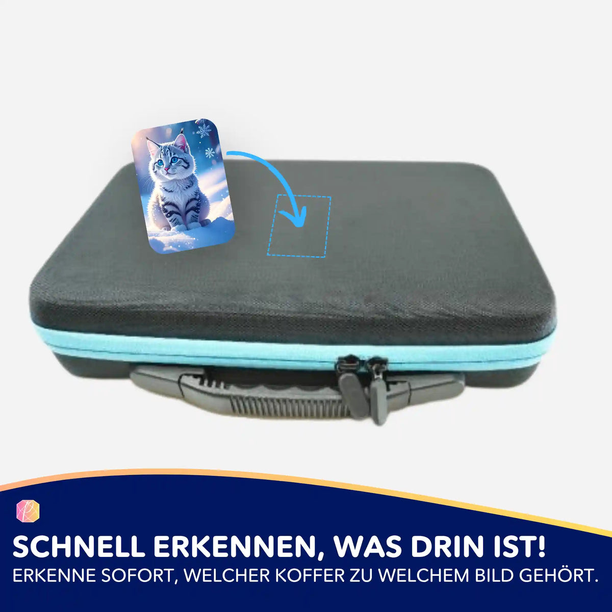 Schneegeist Sticker für Diamond Painting Koffer zur Organisation von Malen nach Zahlen Sets
