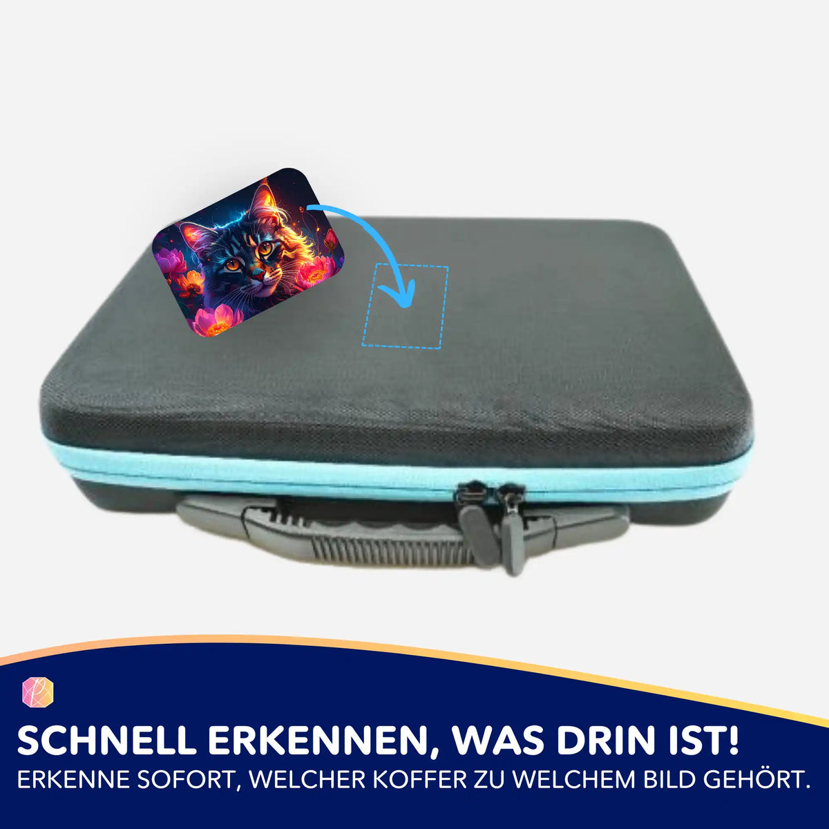 Picmondoo Sticker Hüterin der Nachtblüten zur Organisation von Diamond Painting Koffern und Zubehör