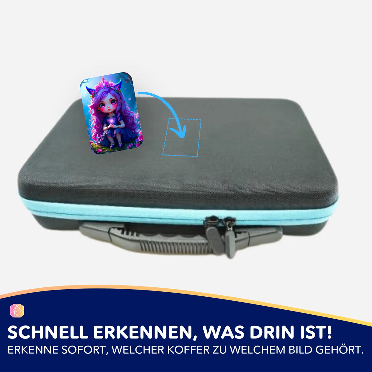 Little Violett Aufkleber für Diamond Painting Zubehör Koffer zur Kennzeichnung von Malen nach Zahlen Sets