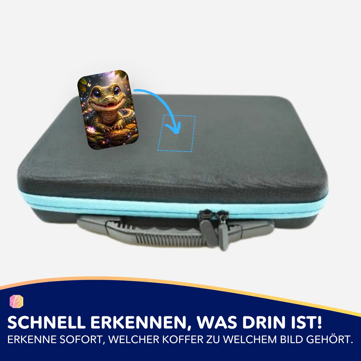 Picmondoo Diamond Painting Aufkleber Uraltes Lächeln zur Organisation von Zubehörkoffern für Diamanten Painting Sets