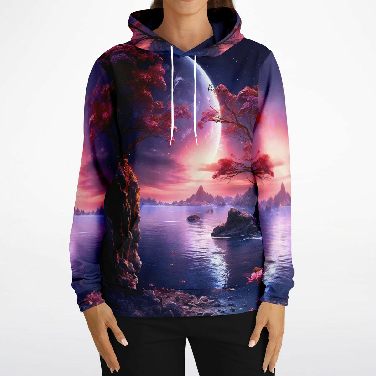 Dreamer Hoodie Traum von Lunara mit atmosphärischem Mond-Motiv im Stil unserer Diamond Painting und Malen nach Zahlen Sets