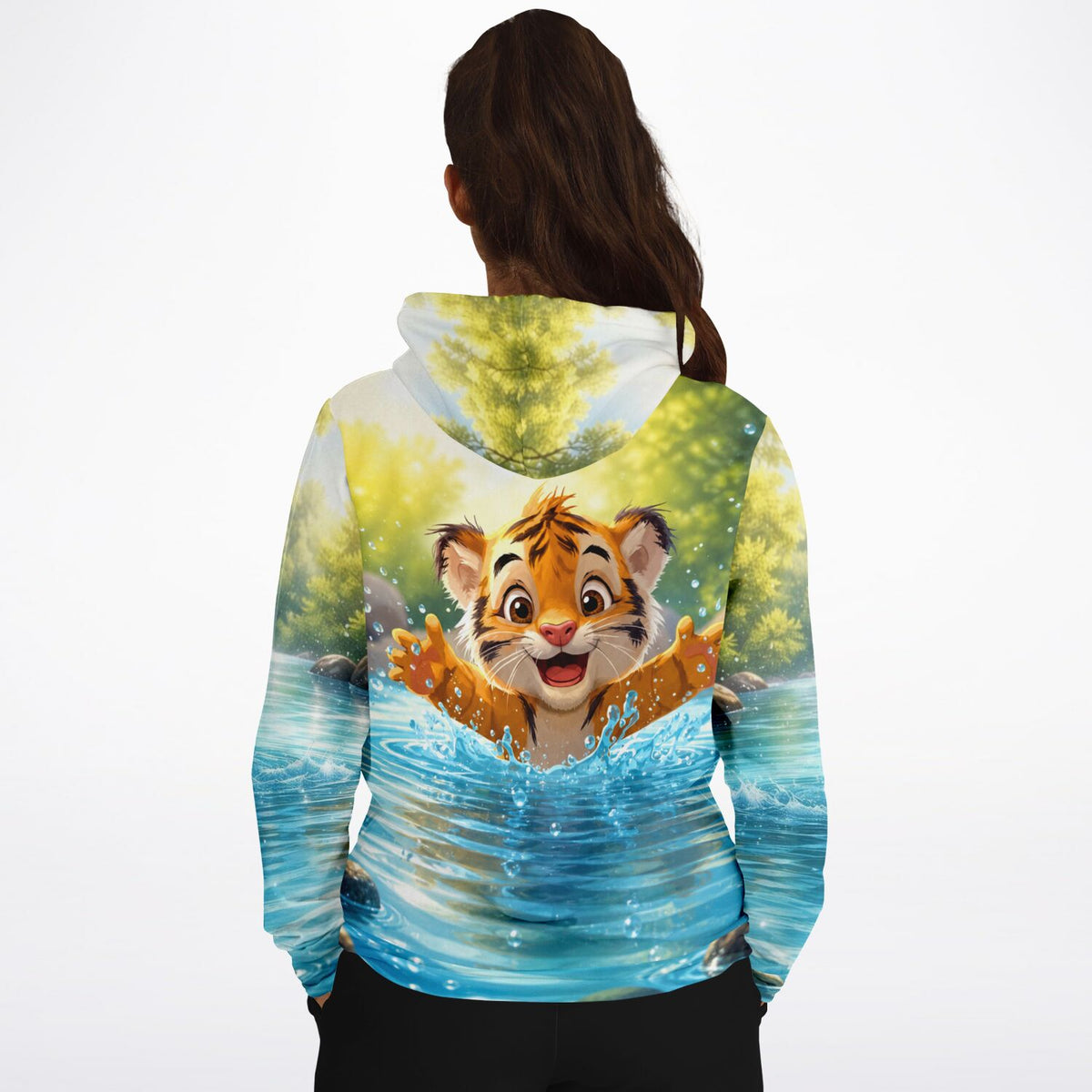 Dreamer Hoodie mit Tiger-Motiv Platsch ins Glück, ideal für Fans von Malen nach Zahlen und kreativen DIY-Designs