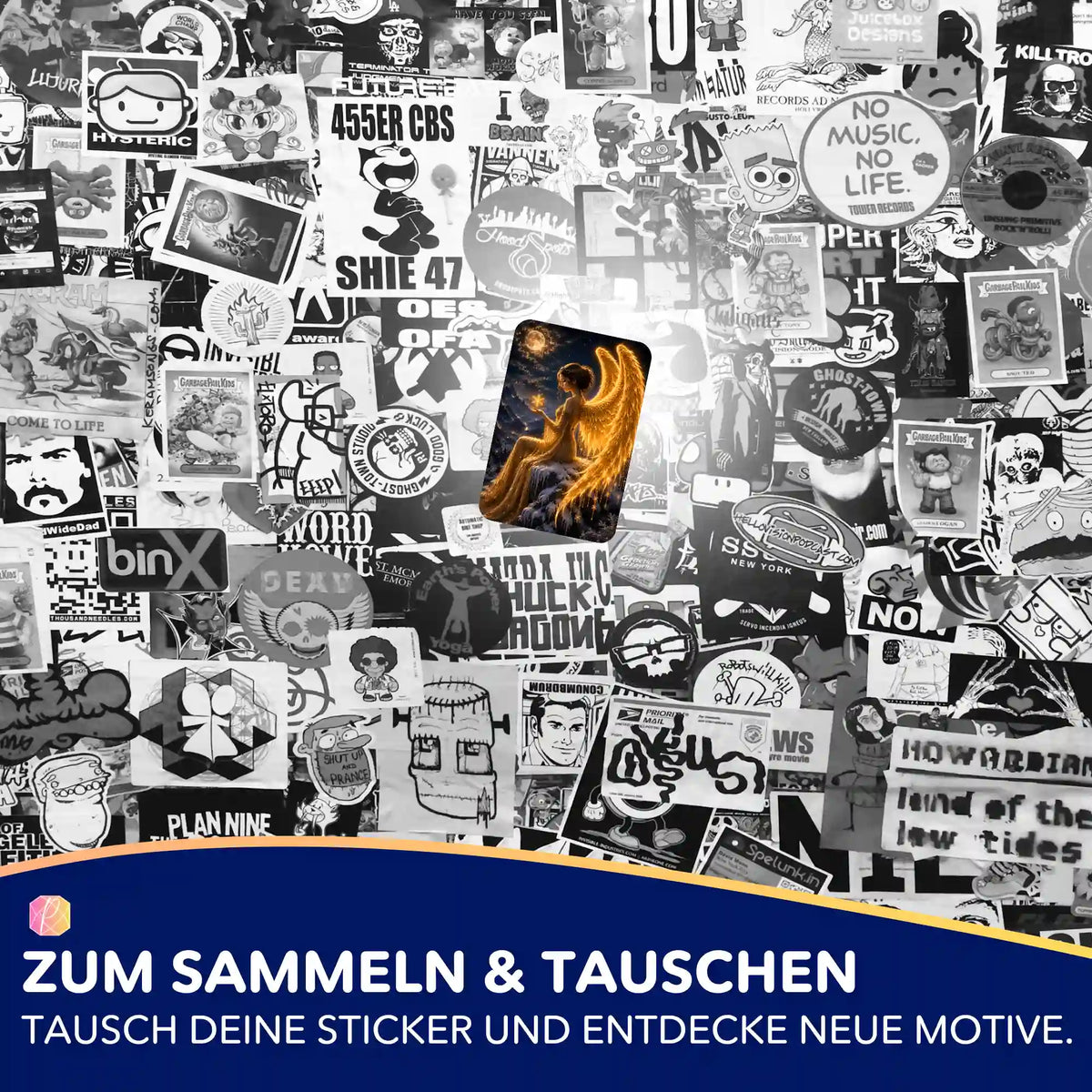 Picmondoo Sticker-Set mit Engel-Motiv zur Organisation von Diamond Painting Zubehör und zum Sammeln