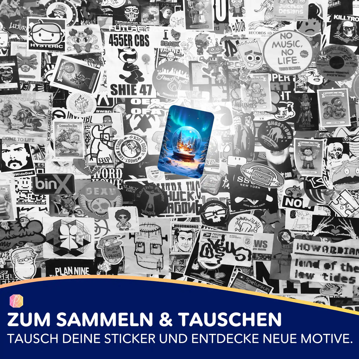 5er-Set Picmondoo Aufkleber mit Motiv Bewahrtes Licht für das Diamond Painting Hobby und zur Dekoration