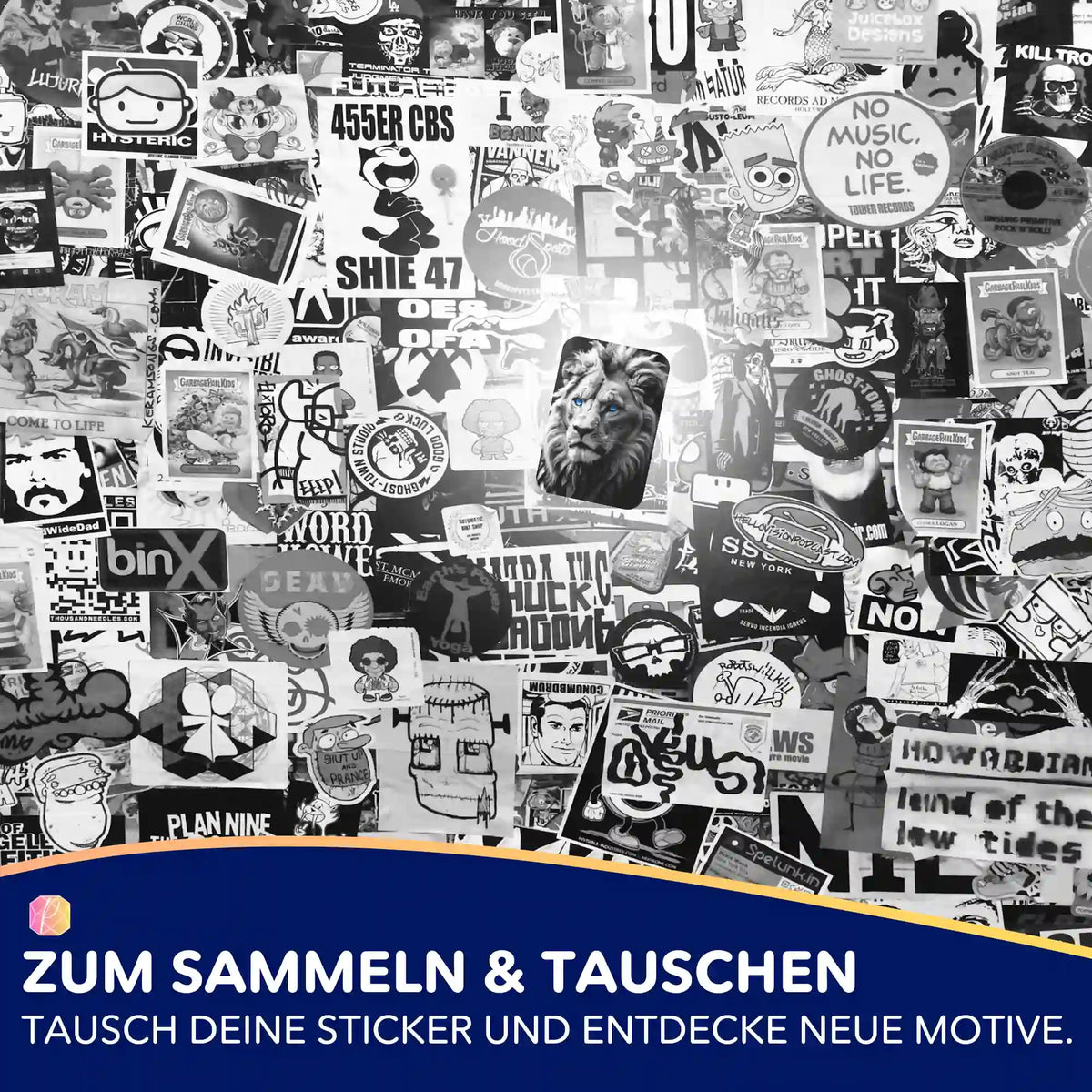 Picmondoo Diamond Painting Sticker-Set mit Leo Löwe Motiv zur Organisation deiner Bastelmaterialien
