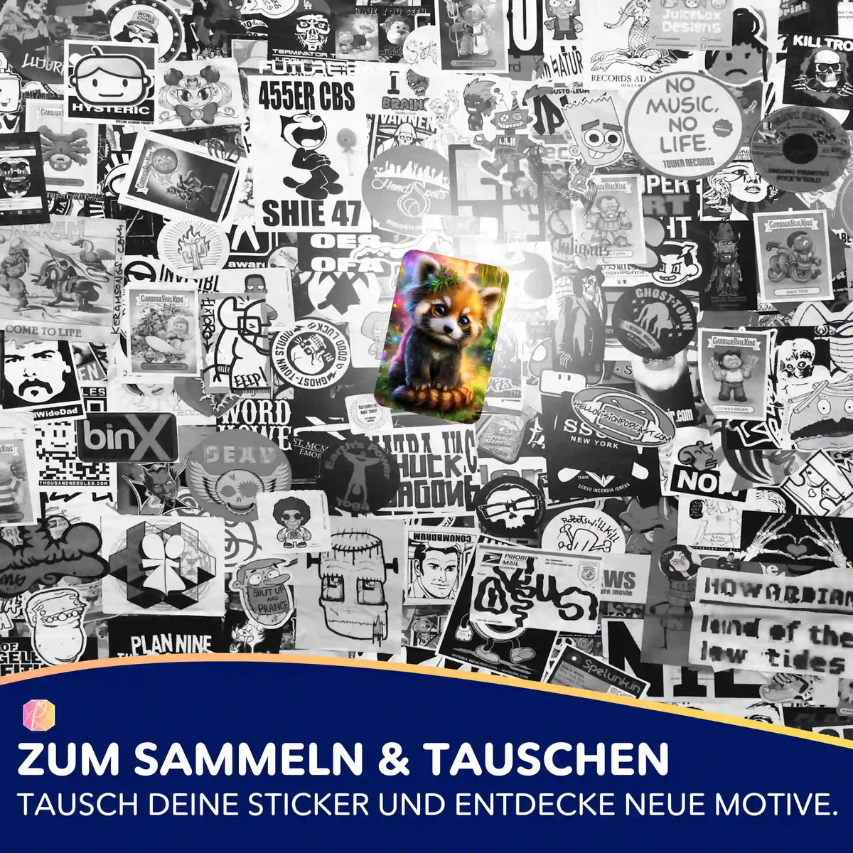 Buntes Kind des Waldes Sticker-Set für Diamond Painting Fans und zur Dekoration von Zubehör