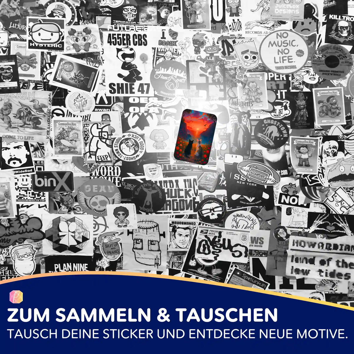 Buntes Katzen-Sticker-Set für Diamond Painting Fans zur Organisation deiner Lieblingsmotive von Picmondoo