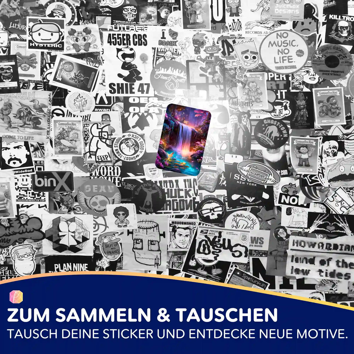 Buntes Hain der erwachten Farben Sticker-Set für Diamond Painting Zubehör und Malen nach Zahlen Fans von Picmondoo