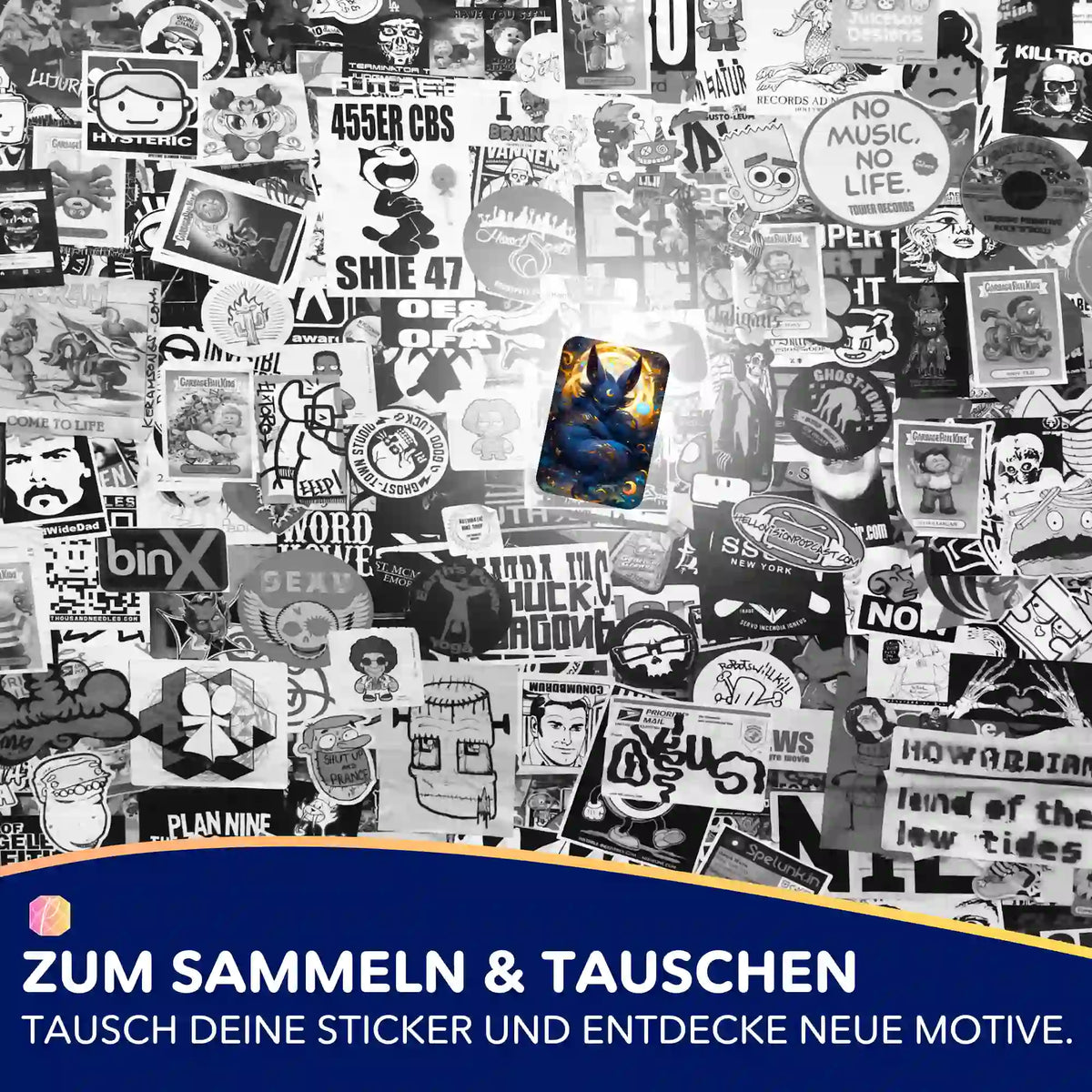 Picmondoo Sticker-Set Mystisches Nachtwesen für Diamond Painting und DIY-Bastelprojekte zum Sammeln