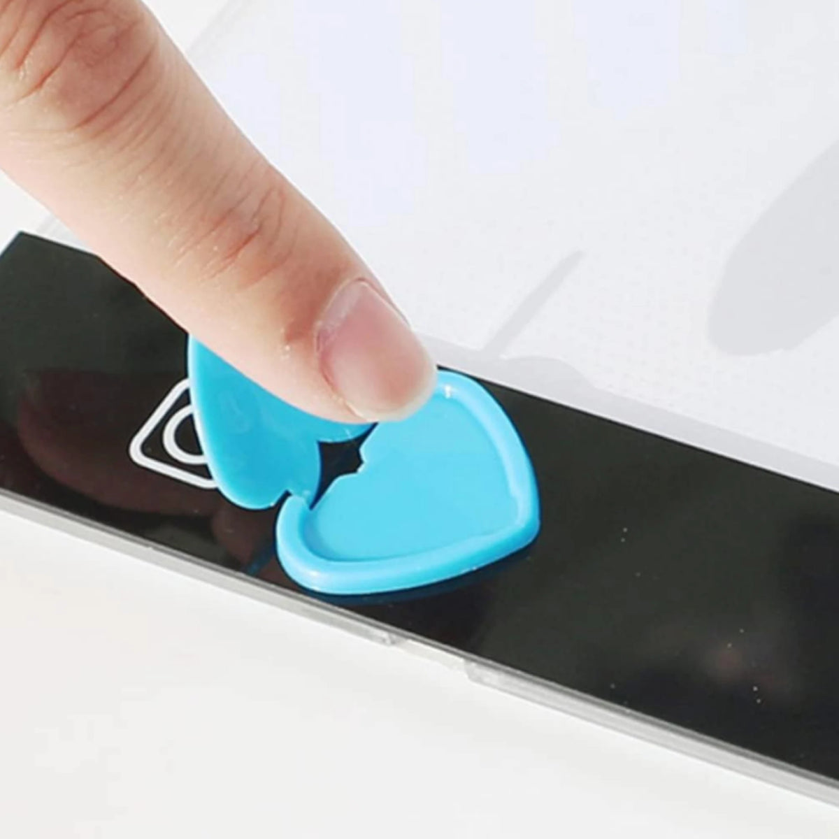 Hellblaue herzförmige LED-Pad Abdeckung für Diamond Painting Zubehör zum Schutz des An- und Ausschalters