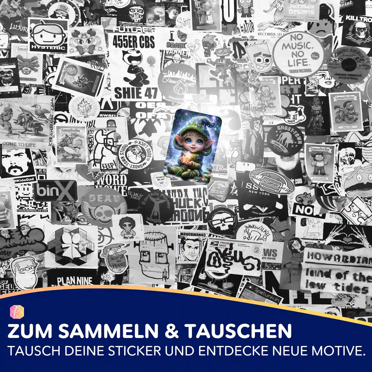 5er-Set Sticker mit süßem Elfen-Motiv für Diamond Painting Zubehör und zur Dekoration von Malen nach Zahlen Projekten