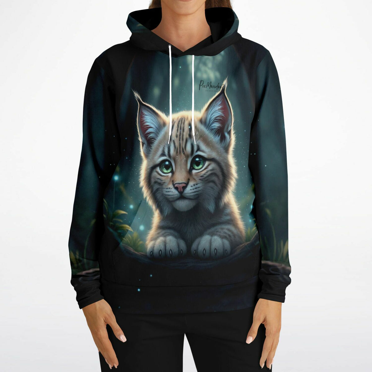 Dreamer Hoodie Seele des Waldes mit niedlichem Luchs-Motiv, perfekt für Fans von Diamond Painting und kreativen Designs.