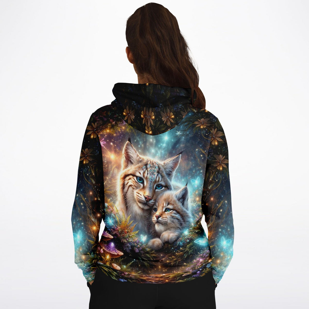 Dreamer Hoodie mit magischem Luchs-Motiv, inspiriert von Designs für Diamond Painting und Malen nach Zahlen für Erwachsene