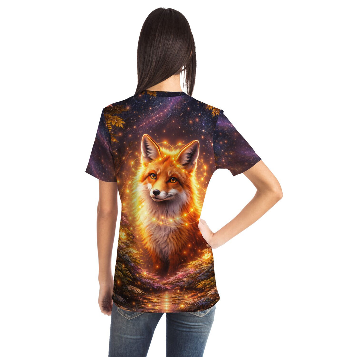 T-Shirt mit magischem Fuchs-Design, passend für Fans von Diamond Painting und Malen nach Zahlen für Erwachsene