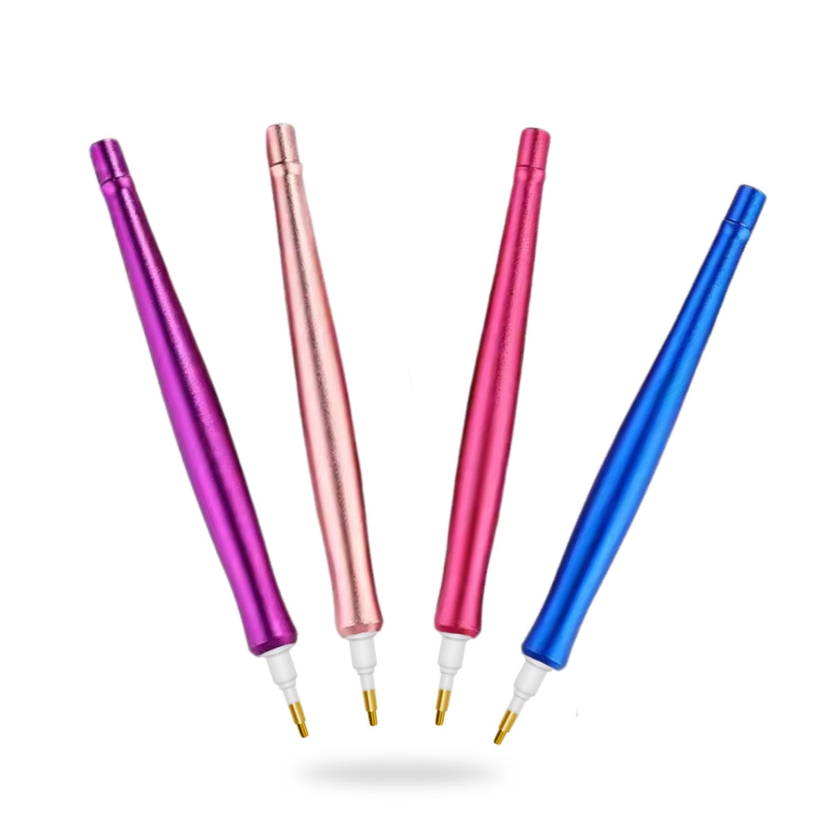 Set aus bunten E-Painter Stiften aus Aluminium für Diamond Painting in Lila, Rosa, Pink und Blau