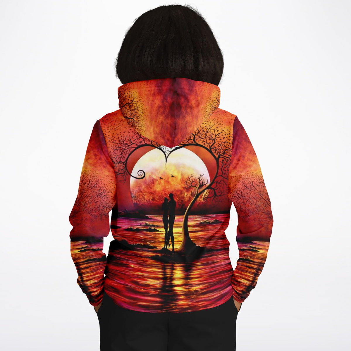 Dreamer Hoodie mit Baum der Liebe Motiv, ideal für Fans von Diamond Painting und Malen nach Zahlen Kunstwerken
