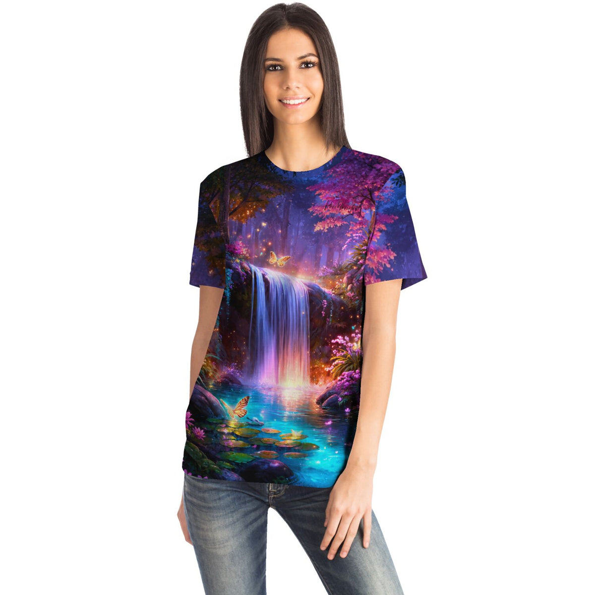Dreamer T-Shirt mit Hain der erwachten Farben Motiv, inspiriert von magischen Diamond Painting und Malen nach Zahlen Welten.