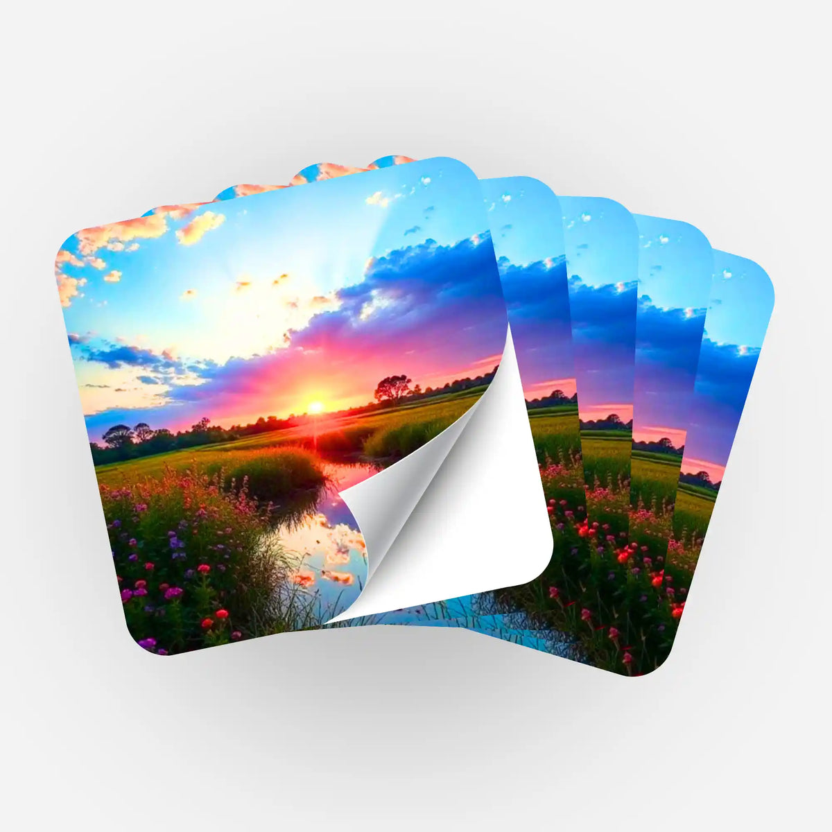 5er-Set Sticker Morgenrot für Diamond Painting und Malen nach Zahlen zur Organisation deiner Diamond Painting Zubehörs