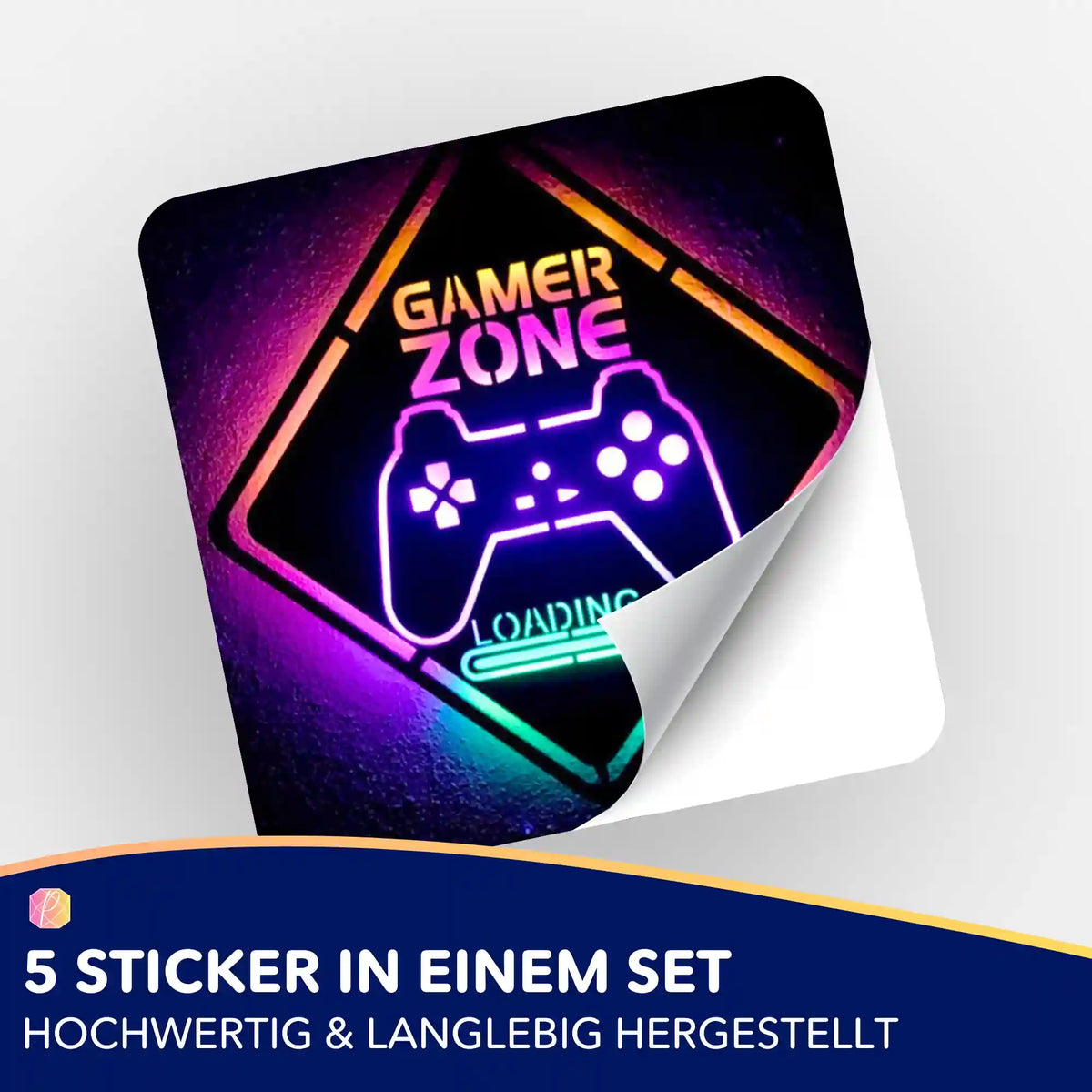 Gamer Zone Sticker für Diamond Painting Zubehör zur Organisation von Malen nach Zahlen oder Diamanten Painting Sets