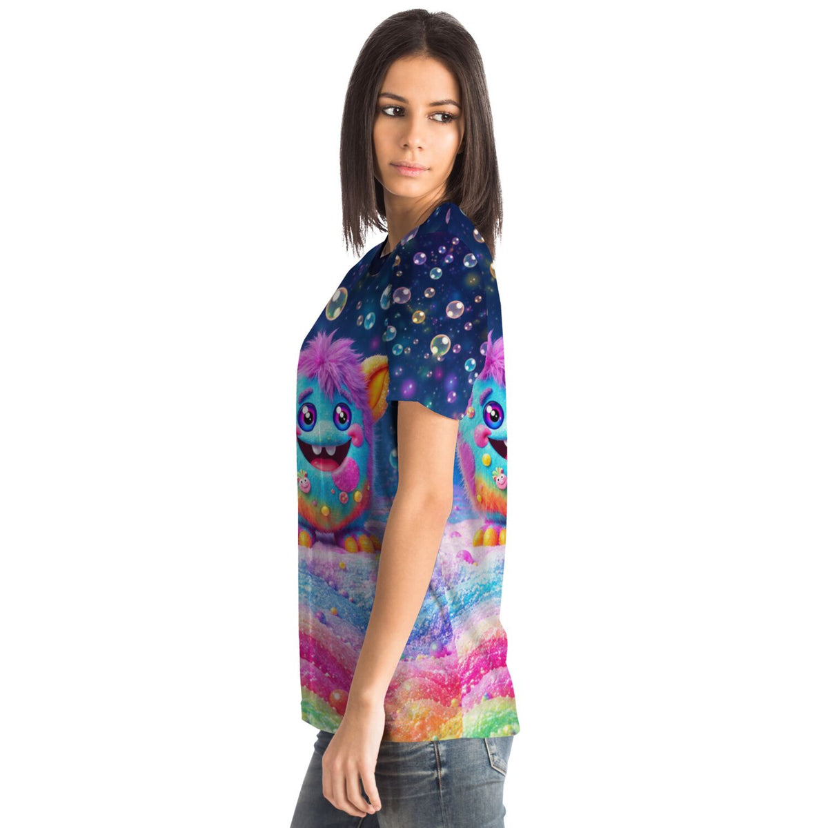 Dreamer T-Shirt mit buntem Grinsebacke Monster, farbenfroh wie unsere Diamond Painting und Malen nach Zahlen Motive