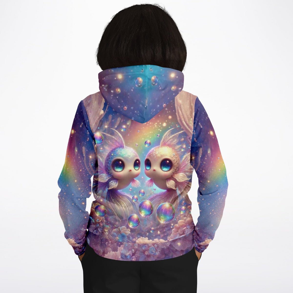Dreamer Hoodie mit magischem Fisch-Motiv, perfekt für Fans von Diamond Painting und kreativen Designs mit Glitzereffekten.
