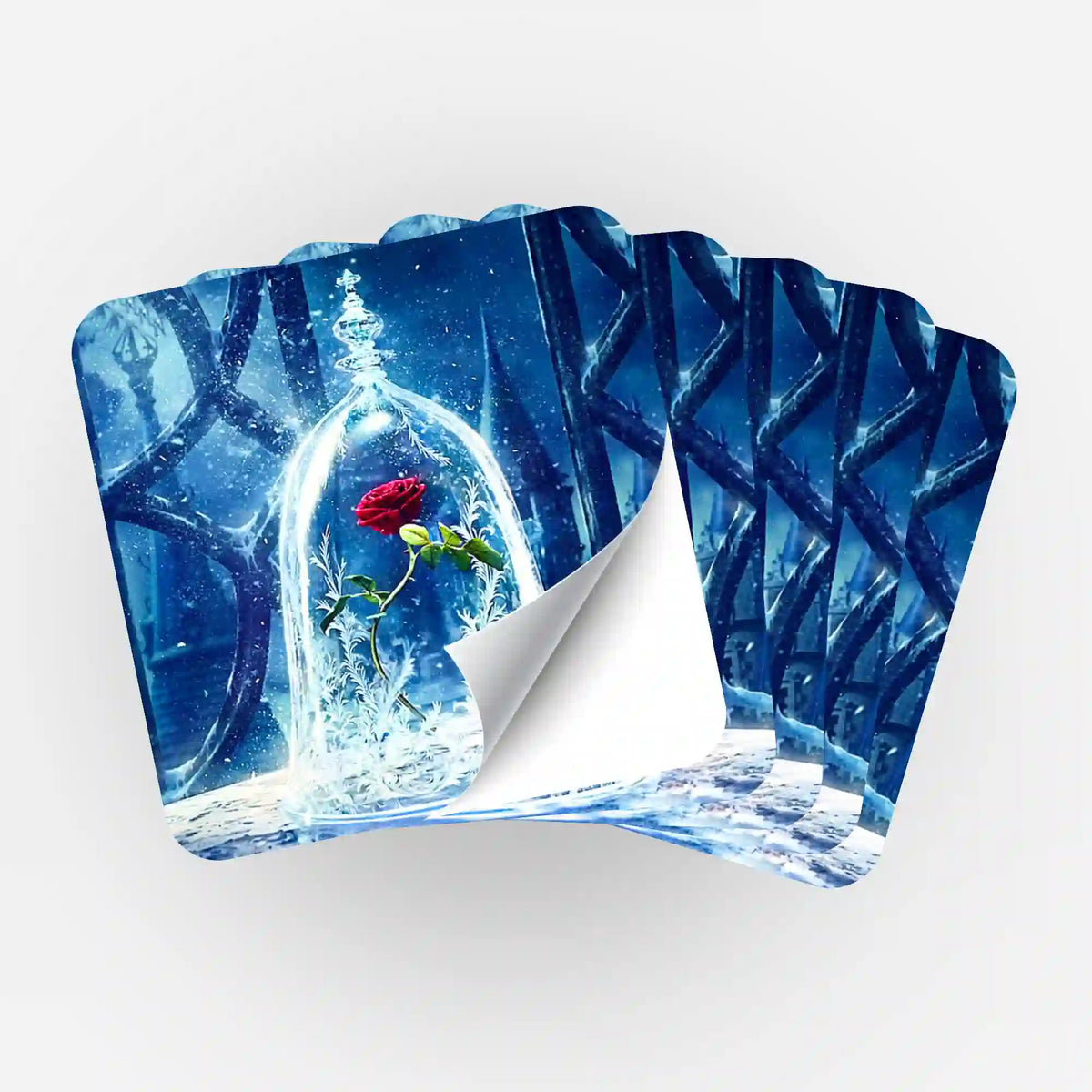 5er-Set Sticker Rose im Wunderglas für Diamond Painting Organisation und kreative DIY-Projekte von Picmondoo