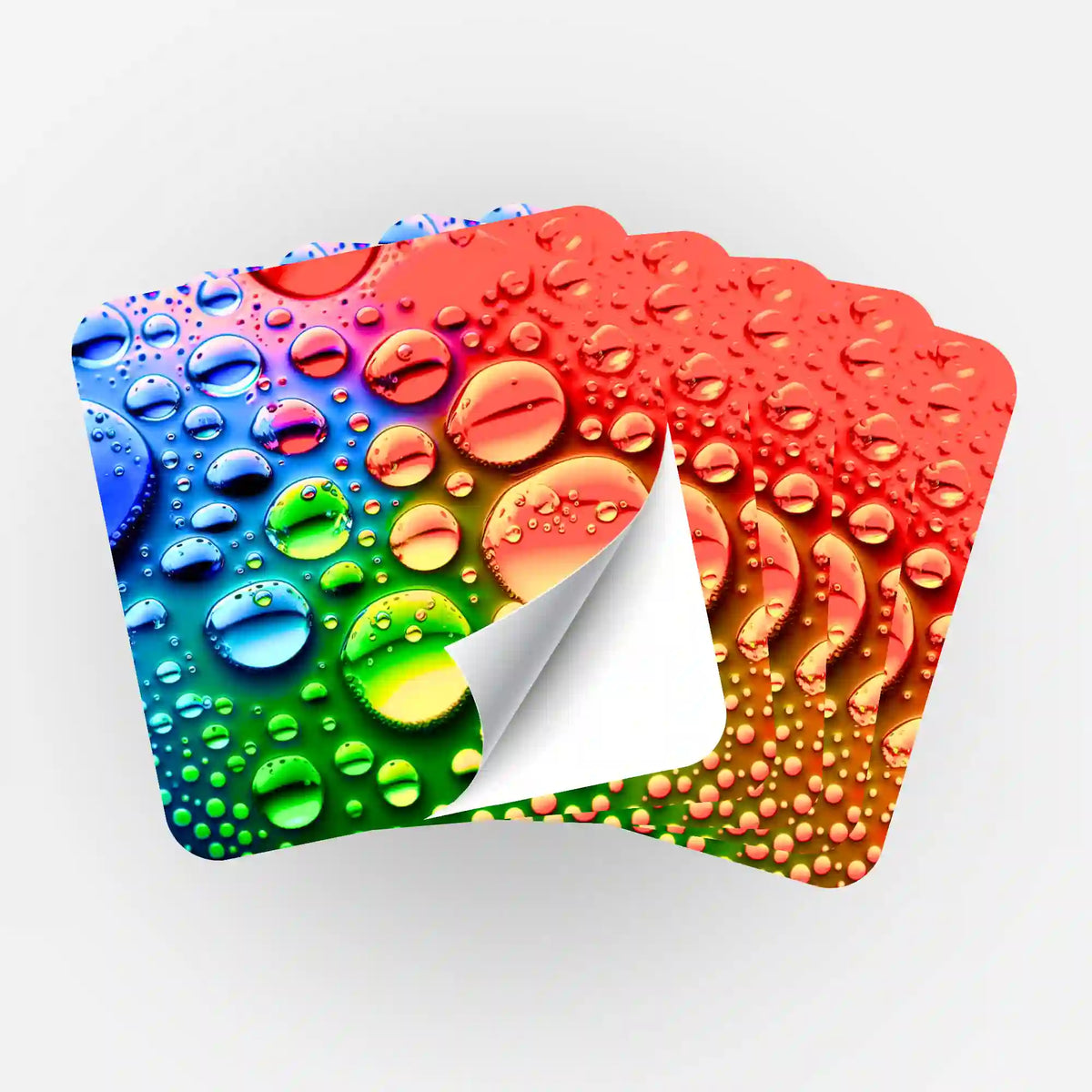5er-Set Colorful Raindrops Sticker für Diamond Painting Zubehör zur Organisation bunter Diamanten-Steine