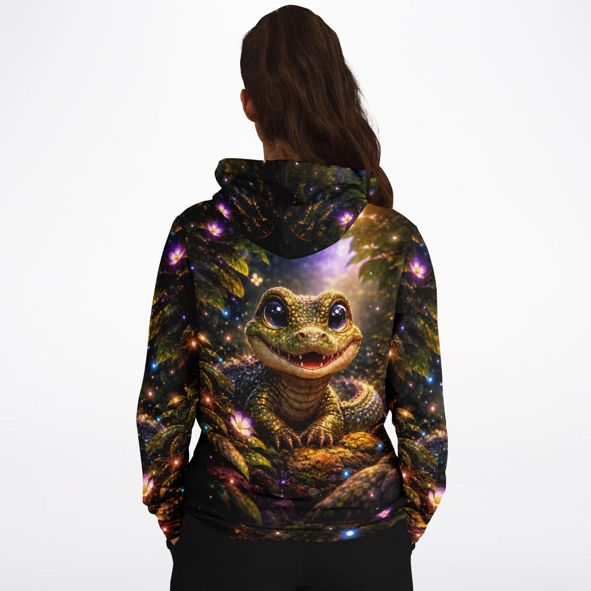 Dreamer Hoodie mit niedlichem Drachen-Motiv Uraltes Lächeln, ideal für Diamond Painting und Malen nach Zahlen Fans