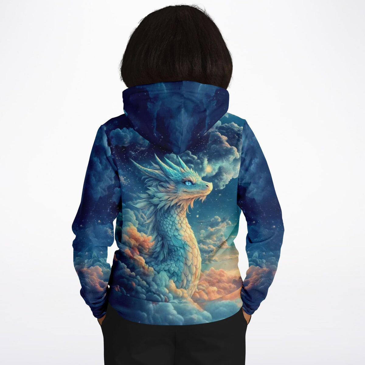 Dreamer Hoodie von Picmondoo mit Himmelsdrache Saphira Motiv, perfekt für Fans von Malen nach Zahlen und Diamond Painting