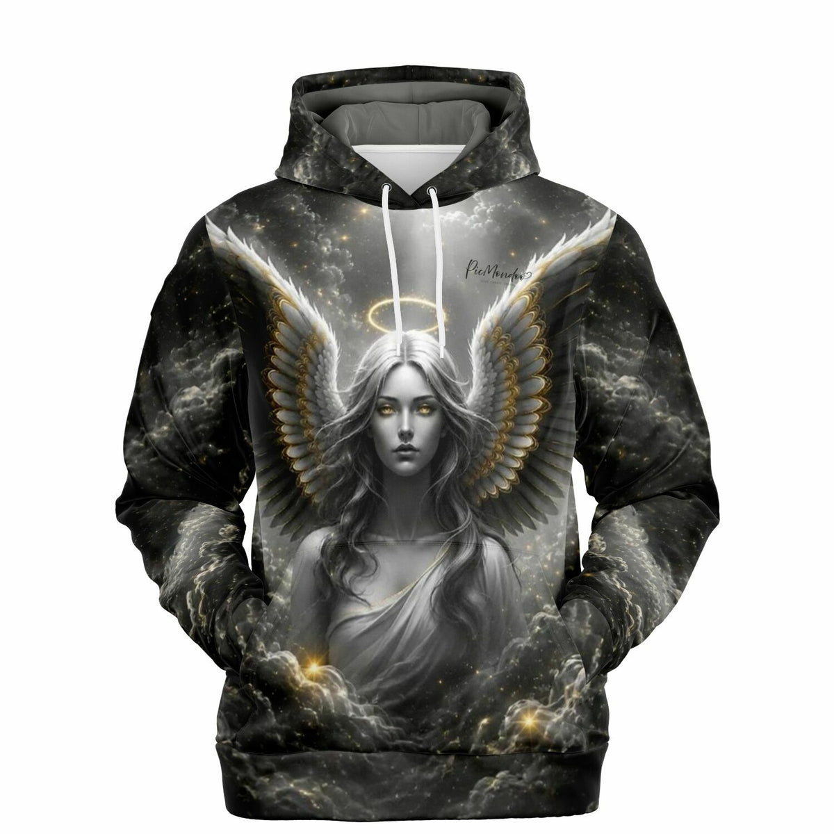 Dreamer Hoodie Golden Angel mit Engel-Motiv, passend zu Fan-Art von Diamond Painting und Malen nach Zahlen Kunstwerken.