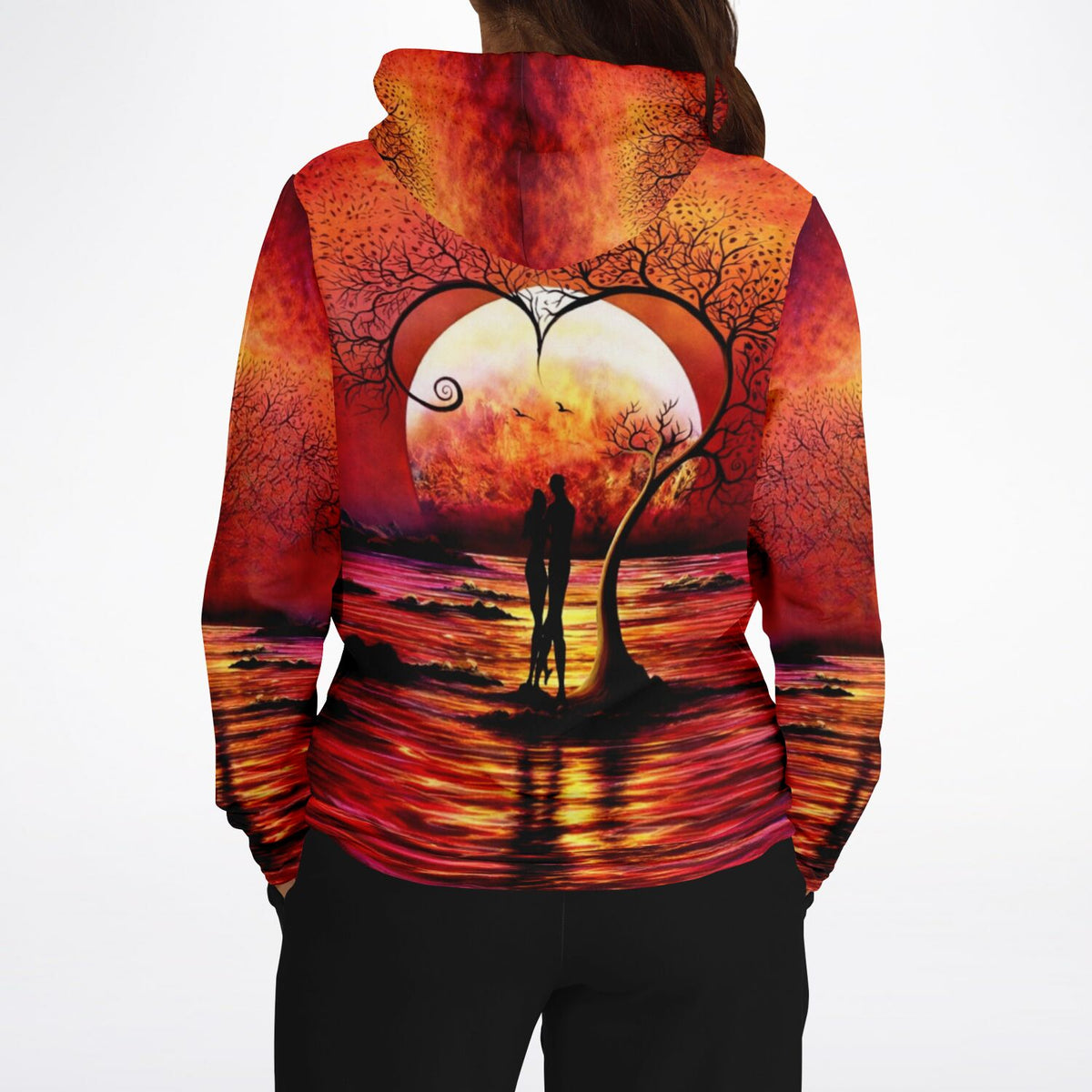 Dreamer Hoodie mit Baum der Liebe Motiv, ideal für Fans von künstlerischen Prints wie Diamond Painting oder Malen nach Zahlen