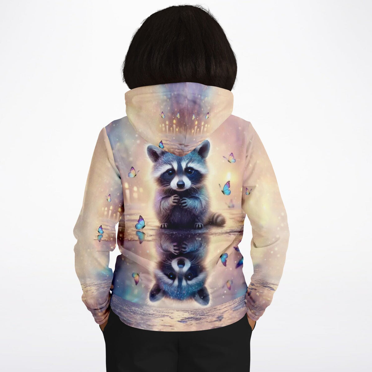 Dreamer Hoodie mit Waschbär Bubby Motiv, inspiriert von Diamond Painting und Malen nach Zahlen Designs