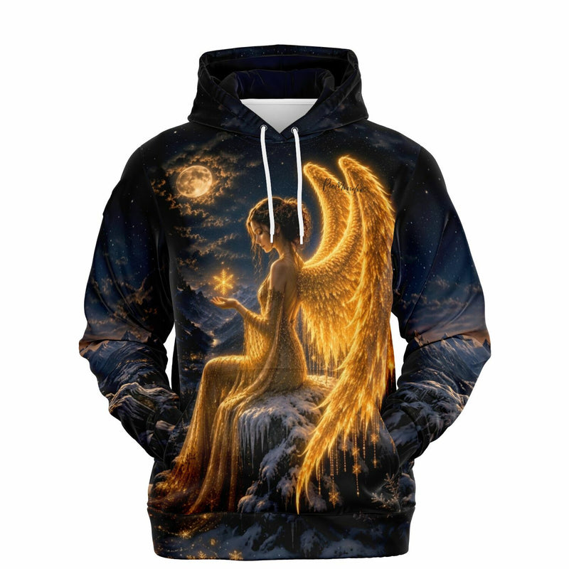 Dreamer Hoodie mit Engel-Motiv Wo das Licht erwacht, im Stil beliebter Diamond Painting Kunstwerke für Erwachsene