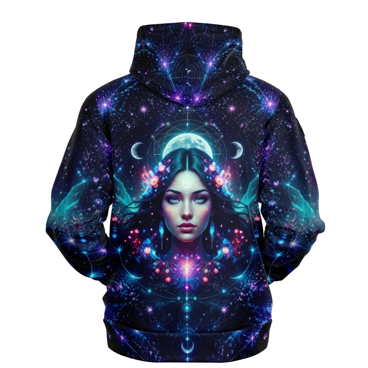 Dreamer Hoodie Mondprinzessin mit magischem Weltraum-Design, perfekt für Fans von Malen nach Zahlen und Diamond Painting