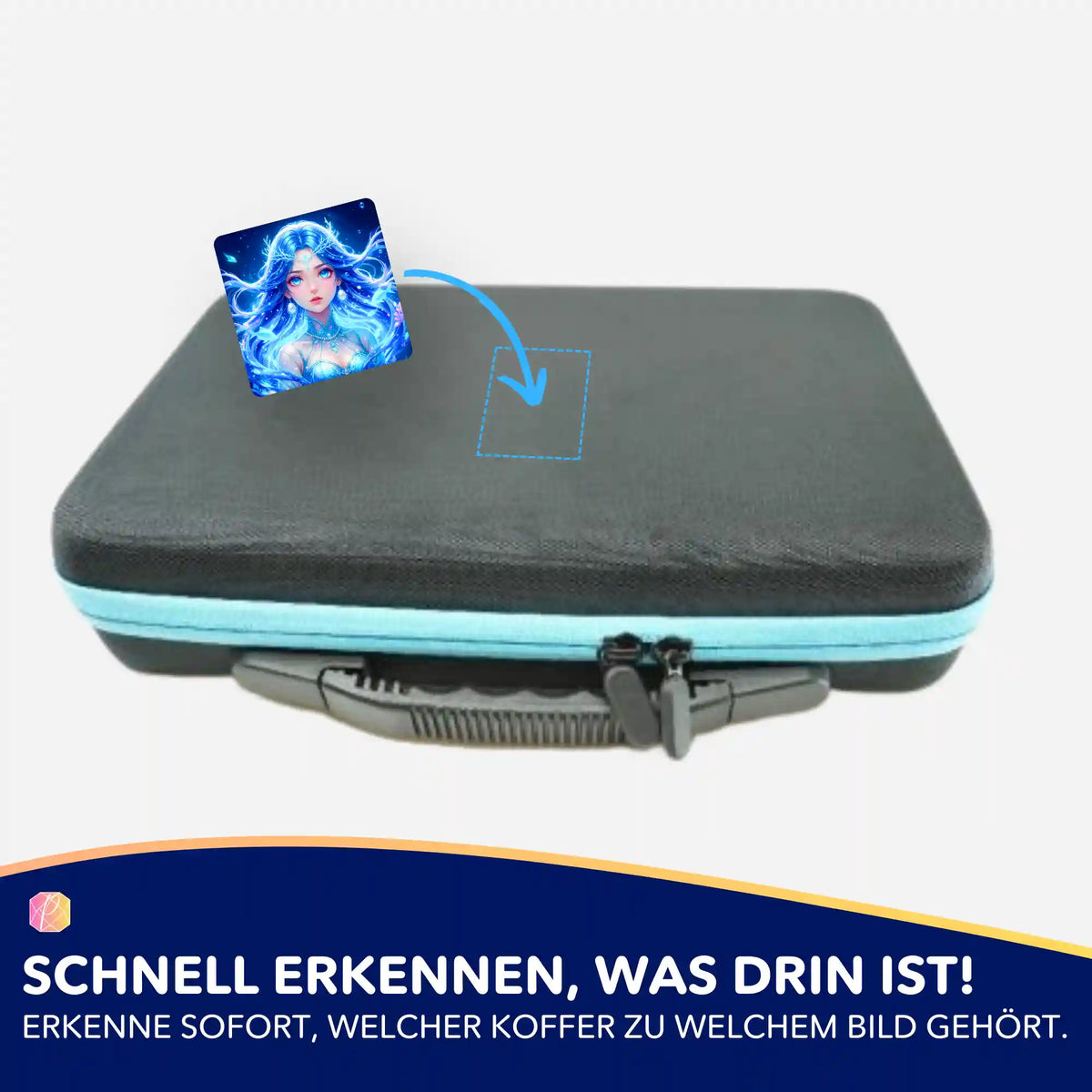 Nerelya Aufkleber für Diamond Painting Koffer zur Organisation deines Diamanten Painting Zubehörs