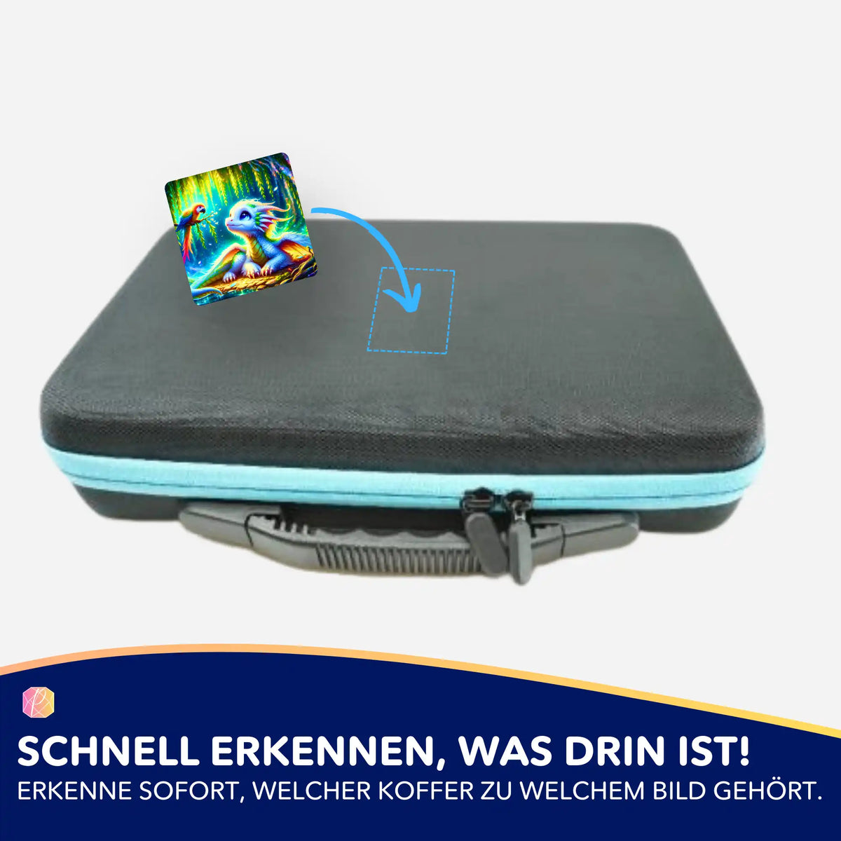 5er-Set Taru Aufkleber zur Organisation von Diamond Painting Zubehör und Koffern für Diamond Painting Sets