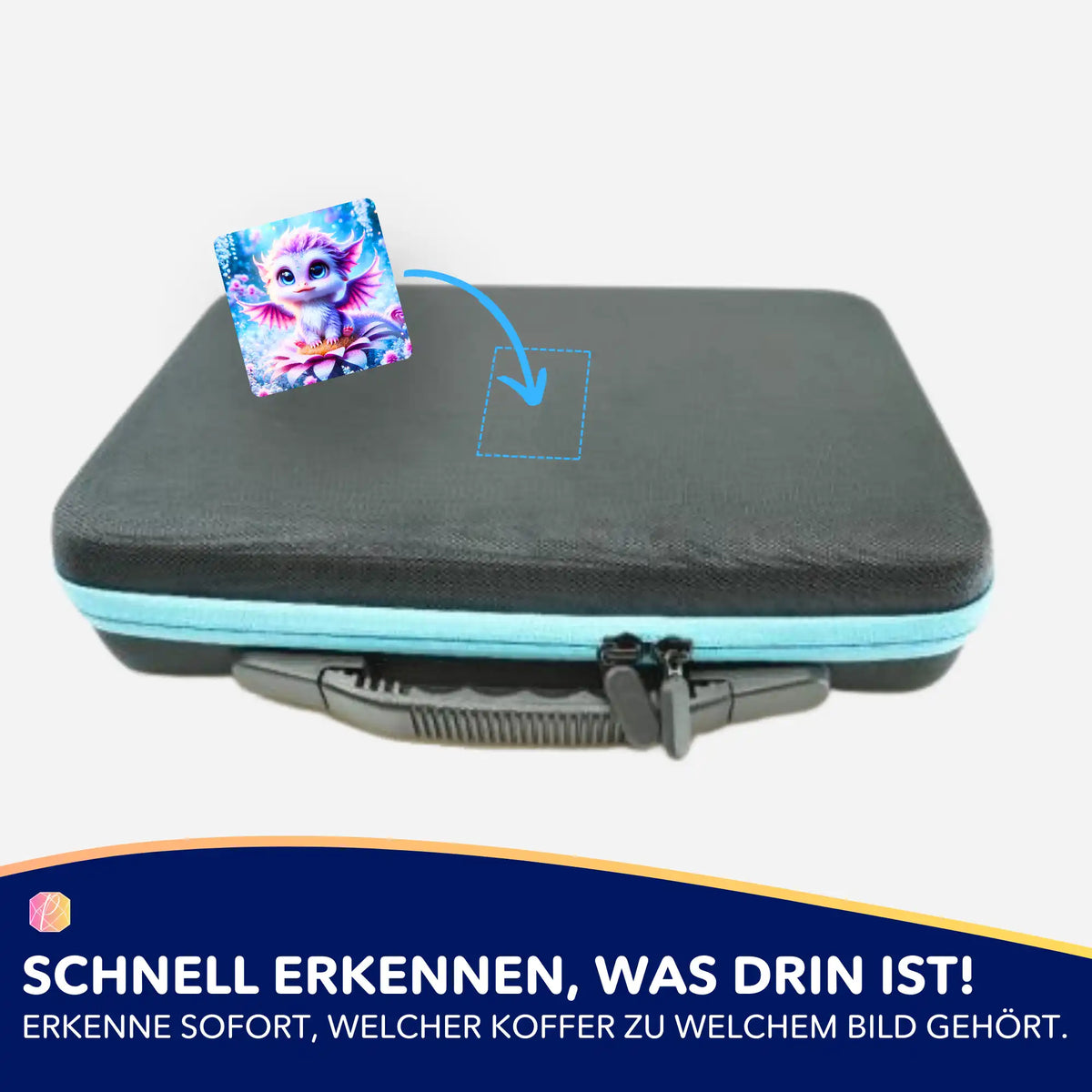Picmondoo Diamond Painting Sticker Elun zur Organisation von Zubehörkoffern für Diamanten Painting Motive