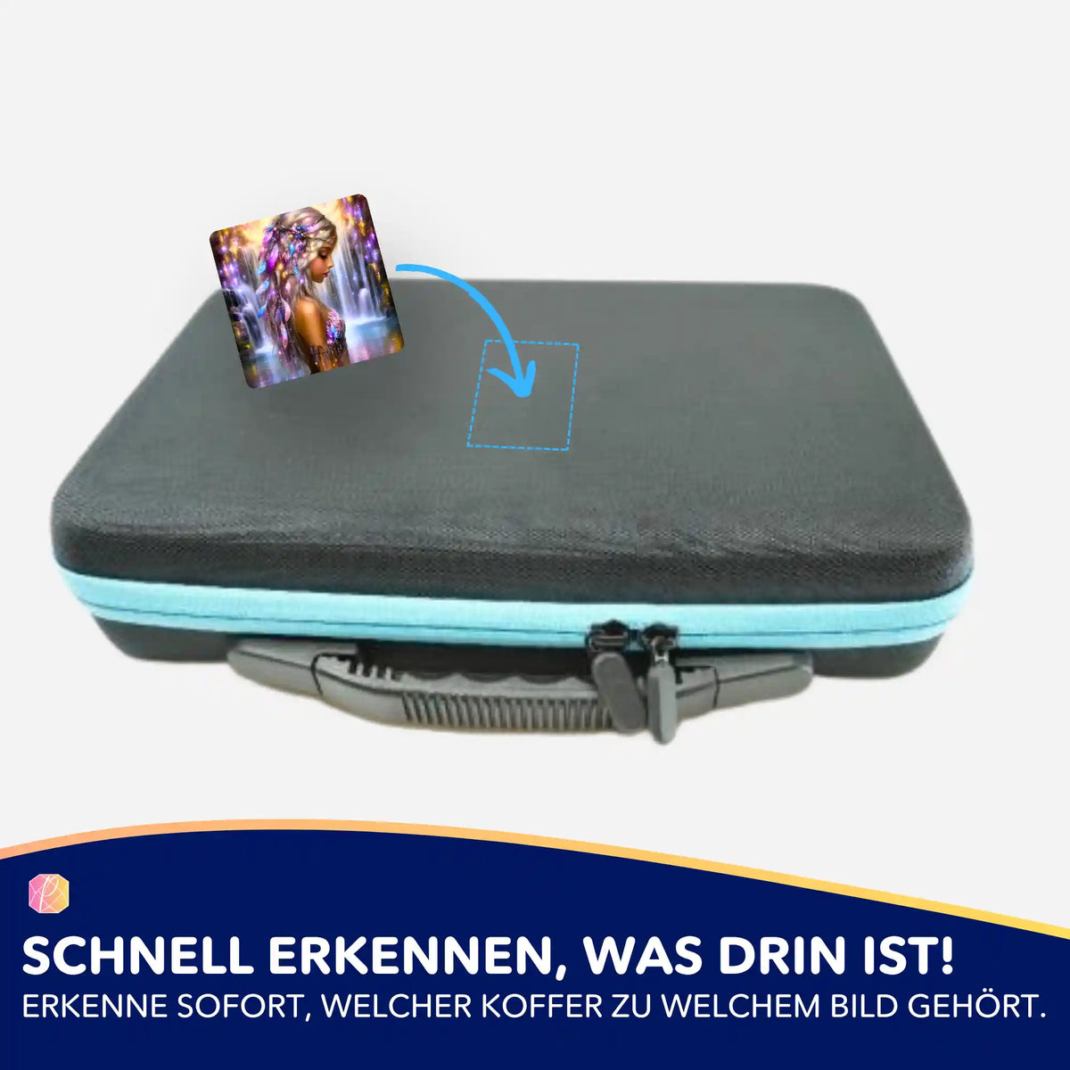 Picmondoo 5er-Set Aufkleber zur Organisation von Diamond Painting Koffern mit Motiv Elysias Lied
